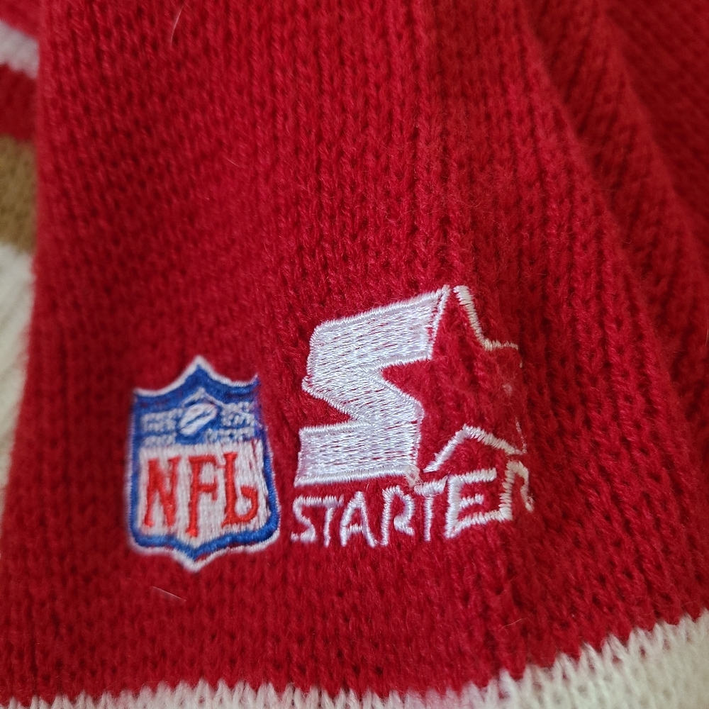 STARTER Red V-Neck Sweater - Picture 6 of 10